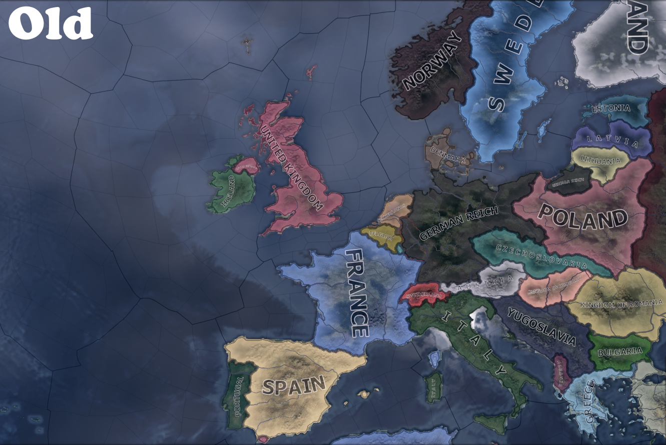 Hoi4 Mod Oasis Political Map 地図の塗り分けを明確化する