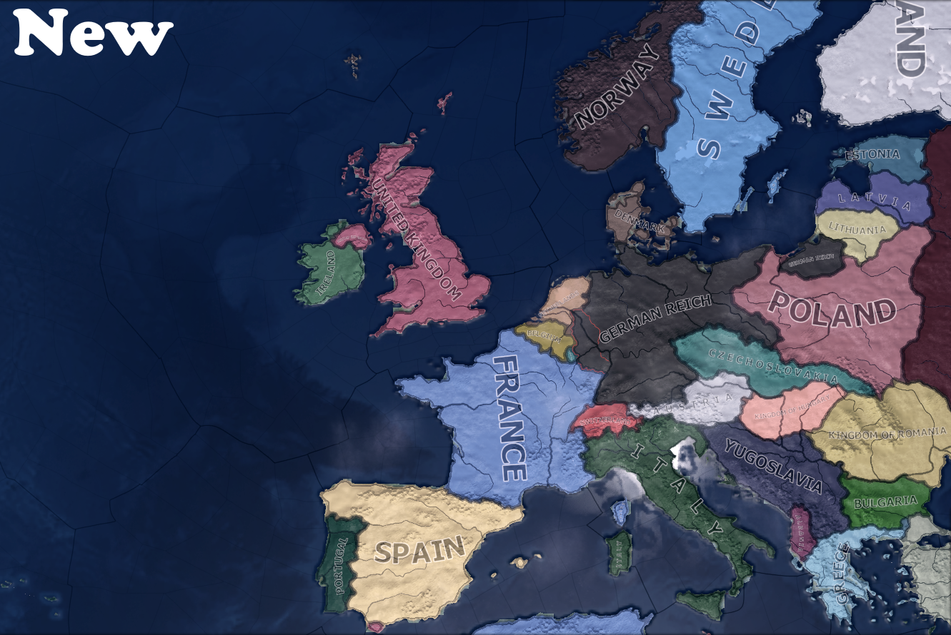 Hoi4 Mod Oasis Political Map 地図の塗り分けを明確化する