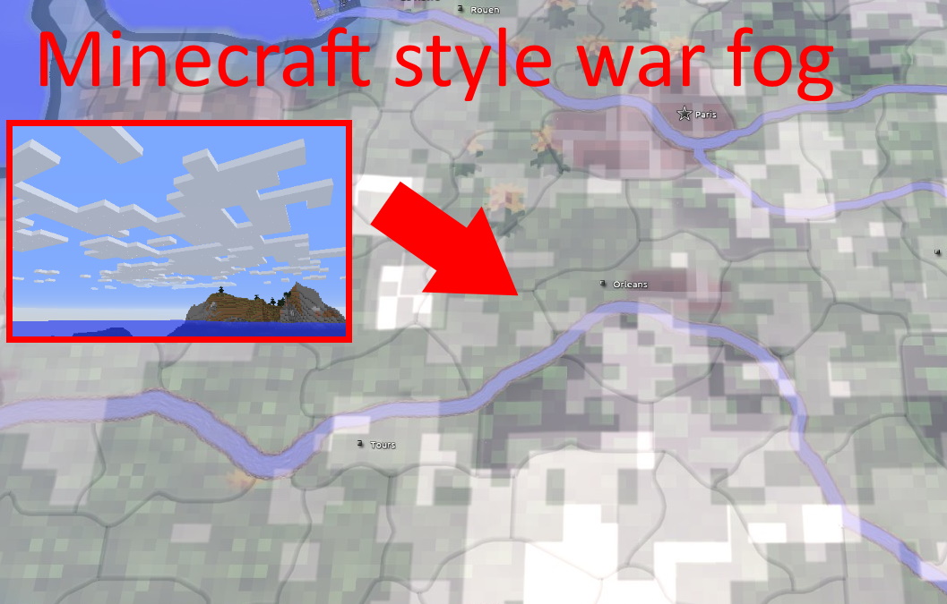 Hoi4 Mod Minecraft Style Map マインクラフト風マップ